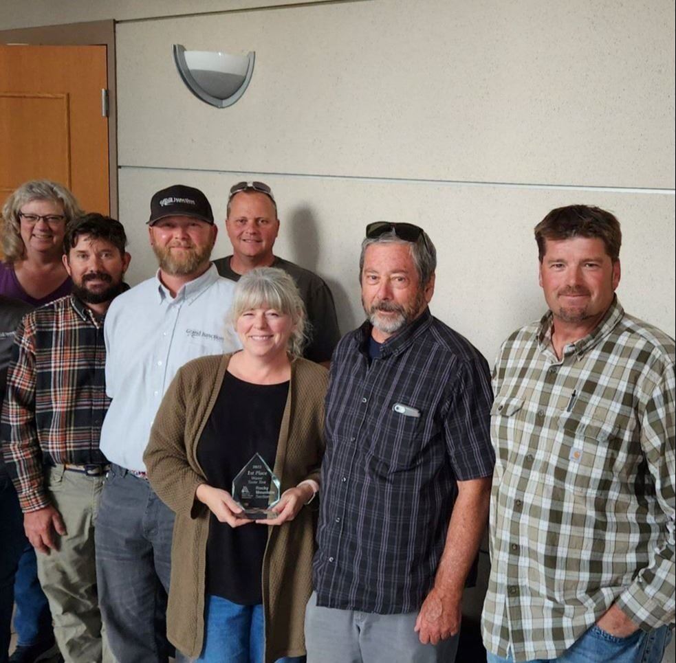 City of Grand Junction Utilities team posing with their award for Best Water in the United States