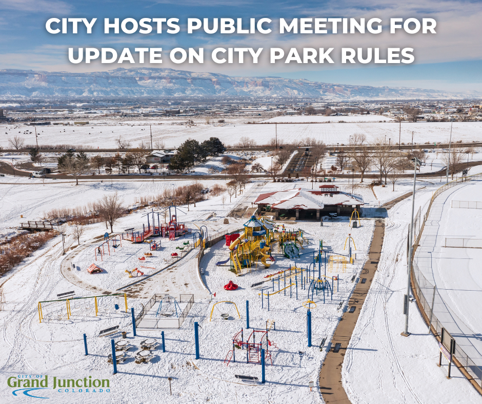 Canyon View Park covered in snow