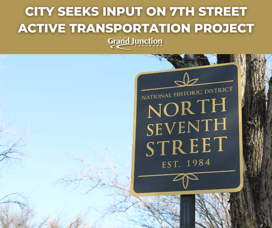 North 7th Street Sign with text