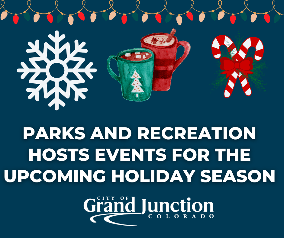 Graphic with candy canes and hot chocolate on it