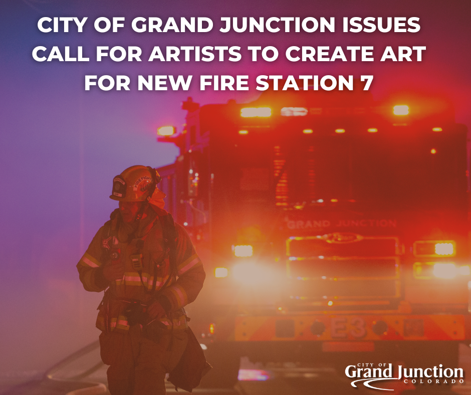 Fire Truck illuminates the night with red and blue lights