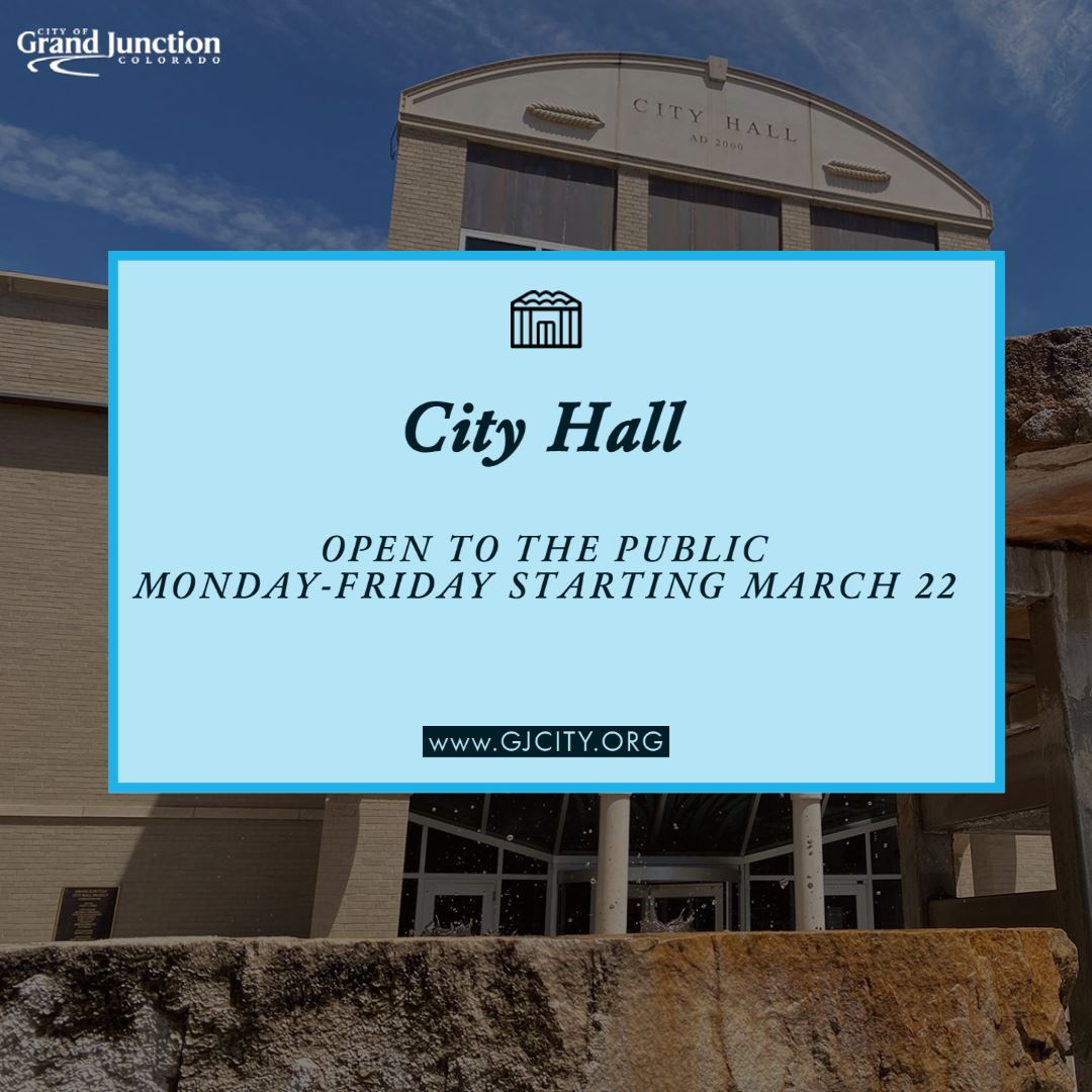 City Hall open regular business hours graphic