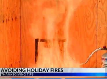 pot full of oil going up in flames