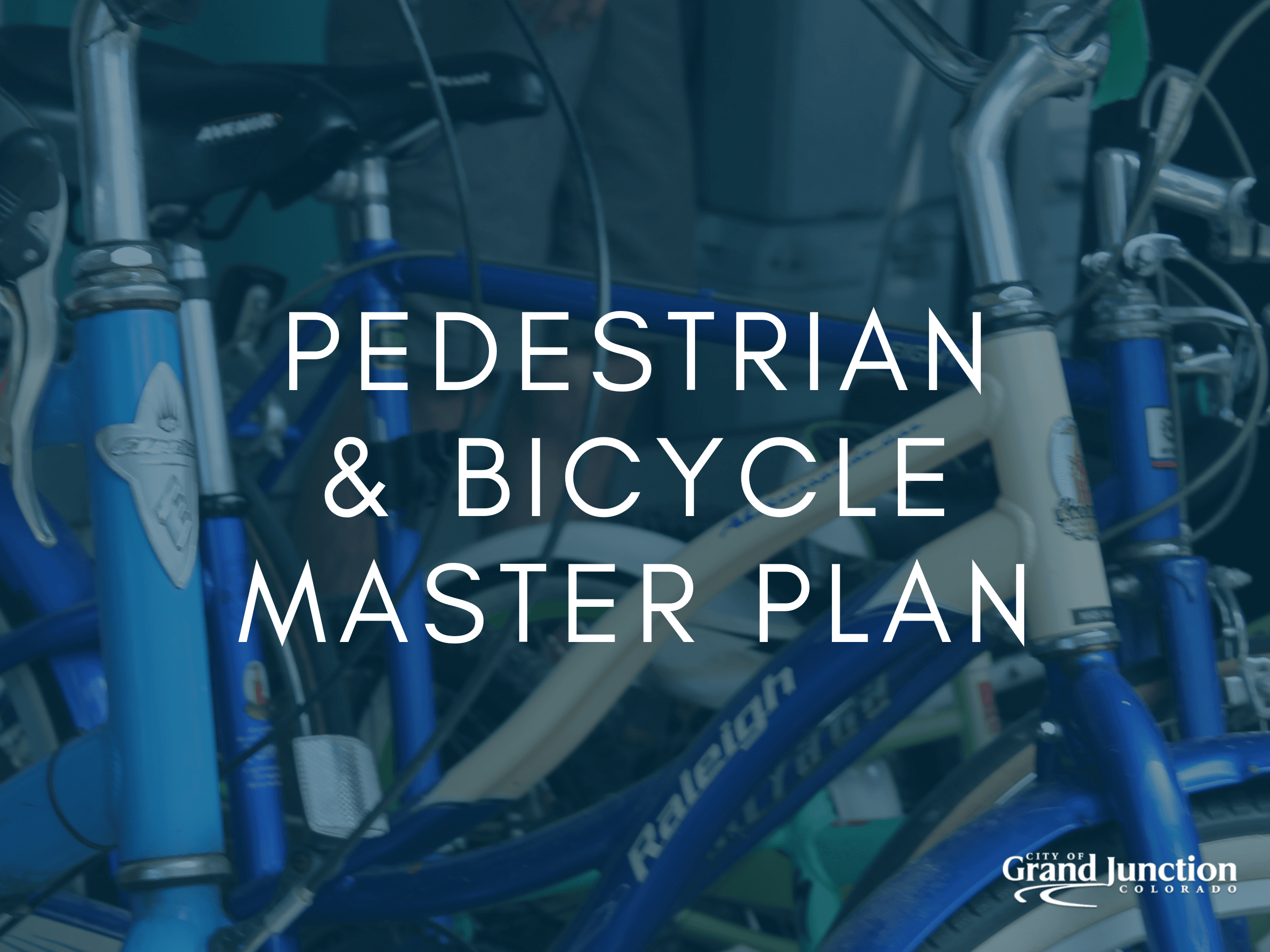 blue background with white letter overlay