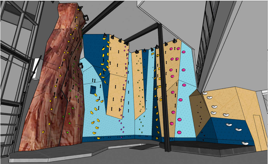 CRC Climbing Wall Rendering